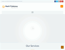 Tablet Screenshot of mathitsolutions.com